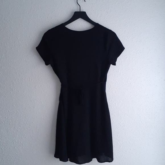 Classy Black Wrap Dress - Picture 8 of 8